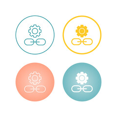 Fototapeta premium Link Setting Vector Icon