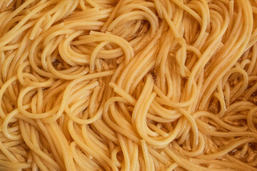 close up of spaghetti - Powered by Adobe