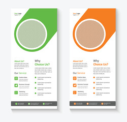 Corporate dl flyer template design
