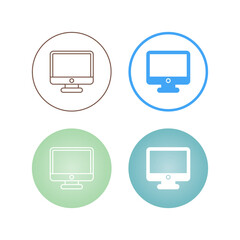 Monitor Vector Icon