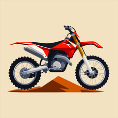 motorcycle vector on a isolated background