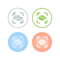 Eye Recognition Vector Icon