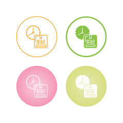 On Time Delivery Vector Icon