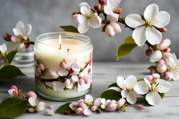Obraz na płótnie Canvas cherry blossom in a bowl