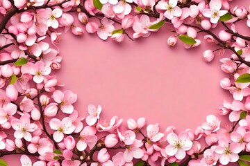 Fototapeta na wymiar pink cherry blossom