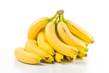bananas isolated on white.