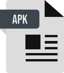 APK Icon black and grey with symbol