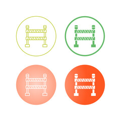 Police Line Vector Icon