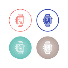 Watch Call Vector Icon