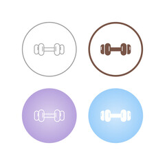 Dumbbells Vector Icon