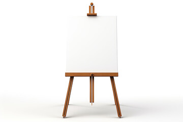 easel with blank canvas - obrazy, fototapety, plakaty