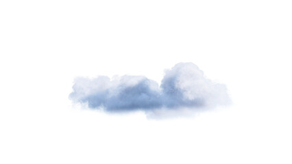 White clouds isolate on black background. 3d illustration