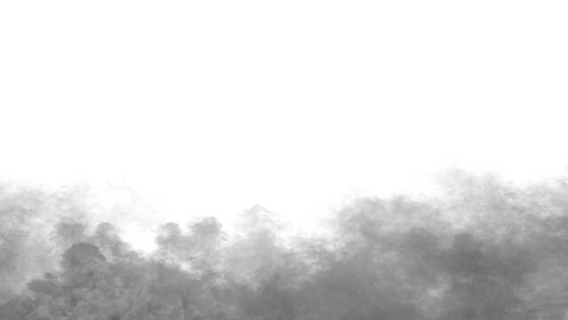 Realistic dry ice smoke clouds fog overlay perfect for compositing into your shots. Simply drop it in and change its blending mode to screen or add. 3d Illustration.