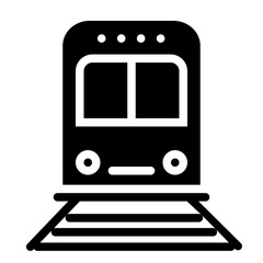 Train Solid Icon Design Vector