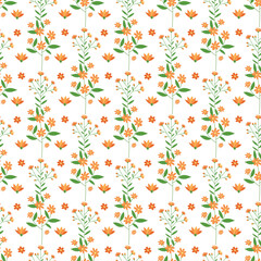 Free vector flat small flowers pattern
