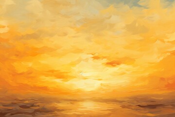 sunset over the sea orange sky background