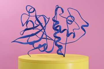 Actinidin protein, illustration