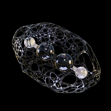 Acetylene molecule, illustration