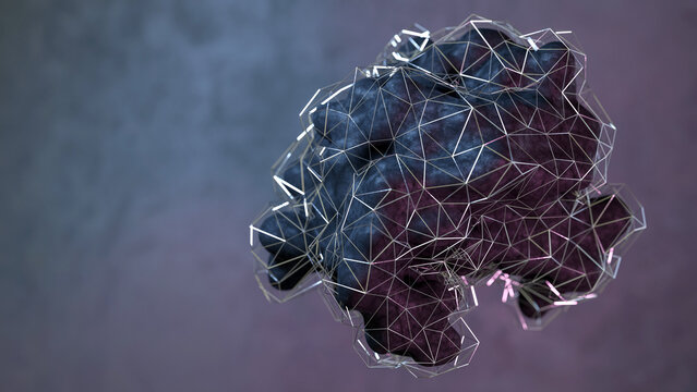 Human thymic stromal lymphopoietin protein, illustration