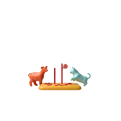 horse with a toy