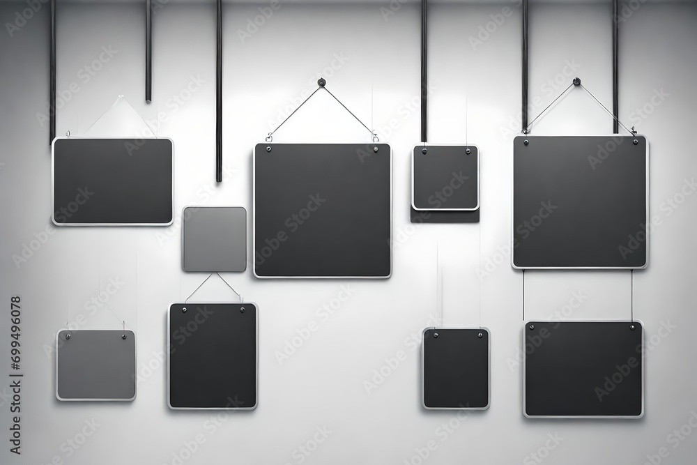 Poster mockup for image or logo display