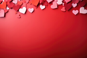 Valentine's day background with hearts. 