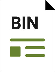 BIN Icon Dirty Green color