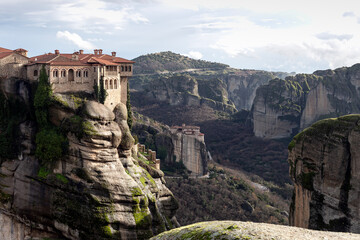 Fototapeta na wymiar Orthodox monasteries of Meteora (Greece)