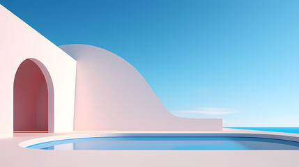Simple background with simple architectural design