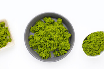 Wolffia globosa or swamp algae, water meal