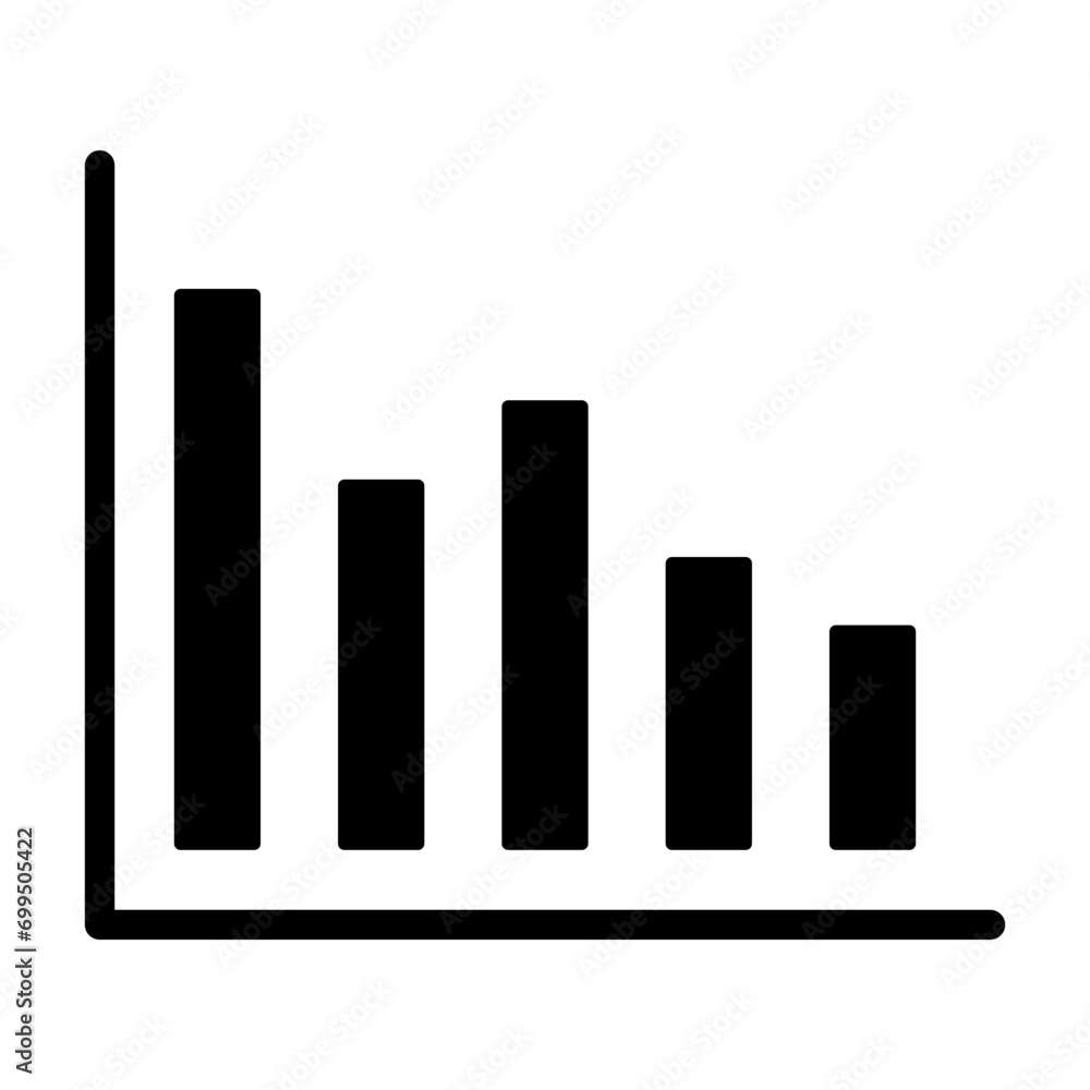 Poster graph chart bussines icon with transparent background