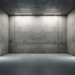Gray, concrete wall, indoor, high-end, front, simple background, night, wall, clean wall