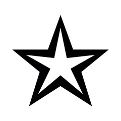 Abstract star vector icon on white background