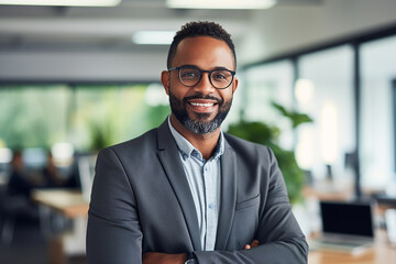 Fototapeta premium portrait of young businessman in the office