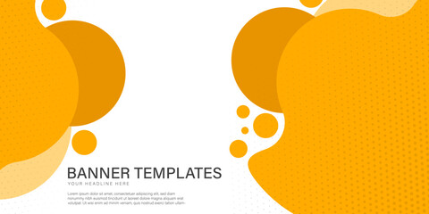 Banner background templates abstract style poster backdrop vector graphic design