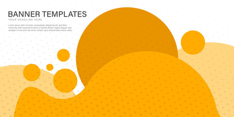 Banner background templates abstract style poster backdrop vector graphic design