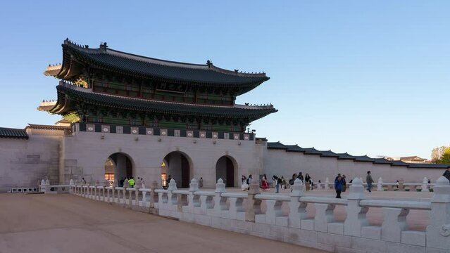 경복궁,광화문,월대,타임랩스