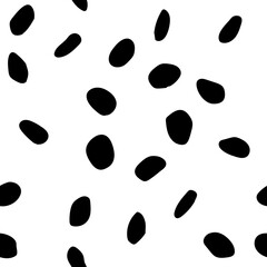Black Oval Ink. Graffiti Dot Cheetah Blotter. African Polka Blob. Polkadot Paint Pattern Animal Blot. White Animal Grunge. Oval Skin. Seamless Dot Texture. Seamless Fur Polkadot. Vector Print.