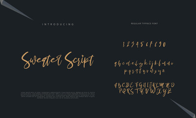 Signature Font Calligraphy Logotype Script Brush Font Type Font lettering handwritten
