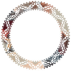 Colored watercolor on white paper. Frame .Grunge background. Retro