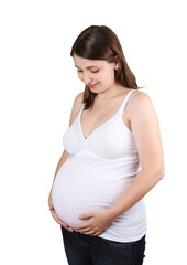 Happy pregnant woman