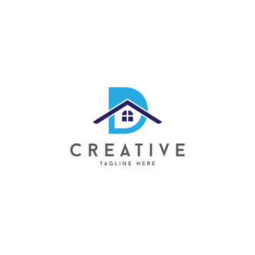 Premium and meaningful Real estate company letter  Dlogo