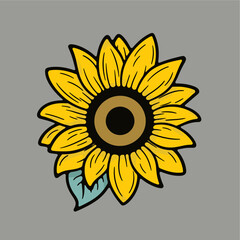 sunflower icon vector