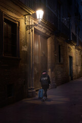 Barcelona night streets