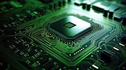 Fototapeta premium Intricate Circuitry Artwork high definition 8K detailed matrix style
