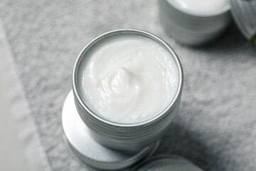 Concept of skin and body care, cream cosmetic