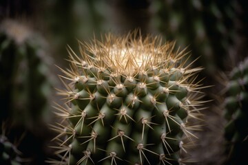 A prickly cactus. Generative AI