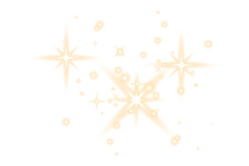 Golden dust light. Bokeh light lights effect background.