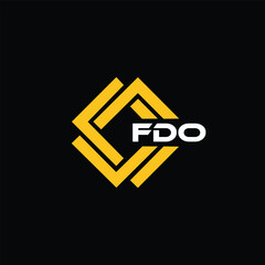 FDO letter design for logo and icon.FDO typography for technology, business and real estate brand.FDO monogram logo.