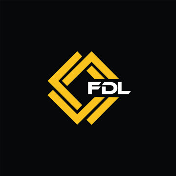 FDL letter design for logo and icon.FDL typography for technology, business and real estate brand.FDL monogram logo.